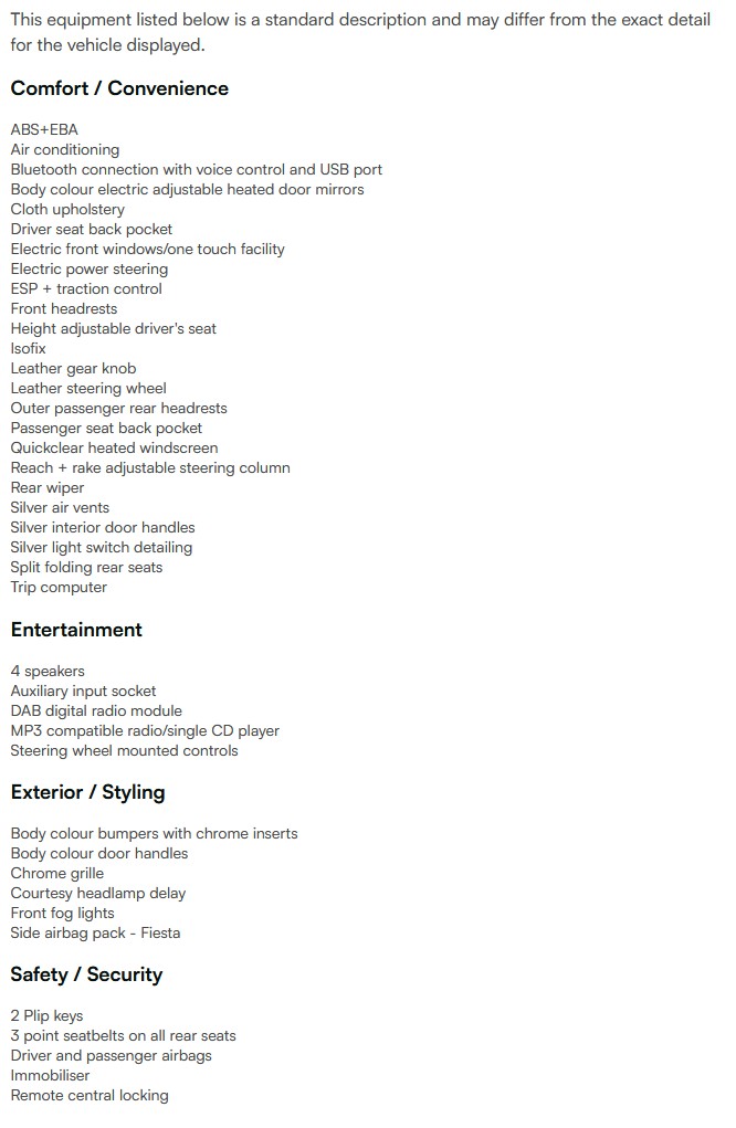 vehicle equipment