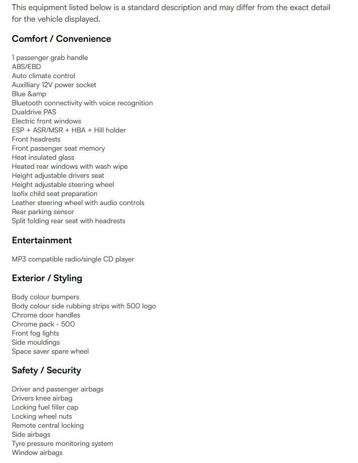 vehicle equipment