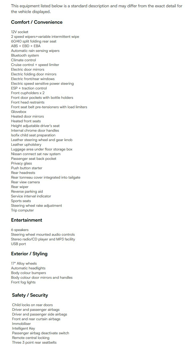 vehicle equipment