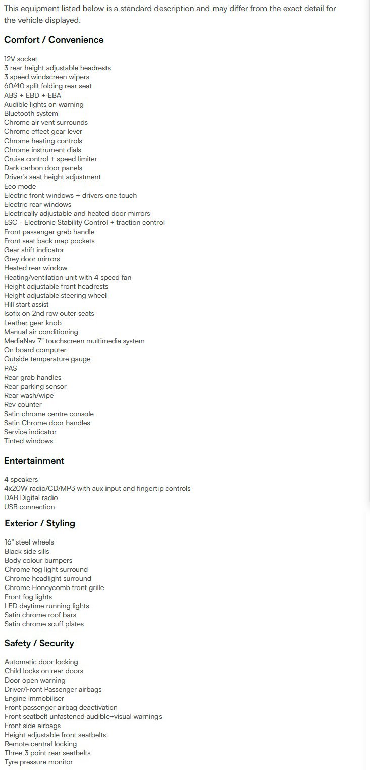 vehicle equipment