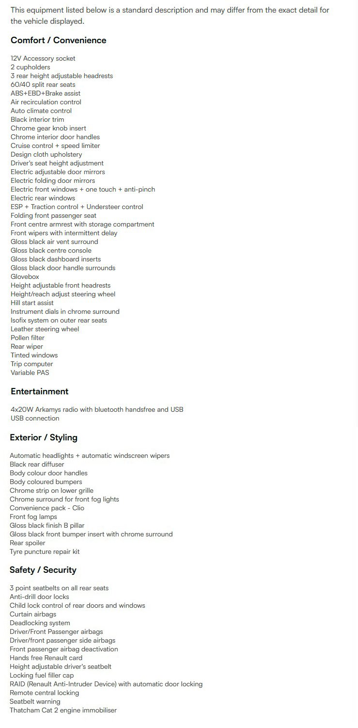 vehicle equipment