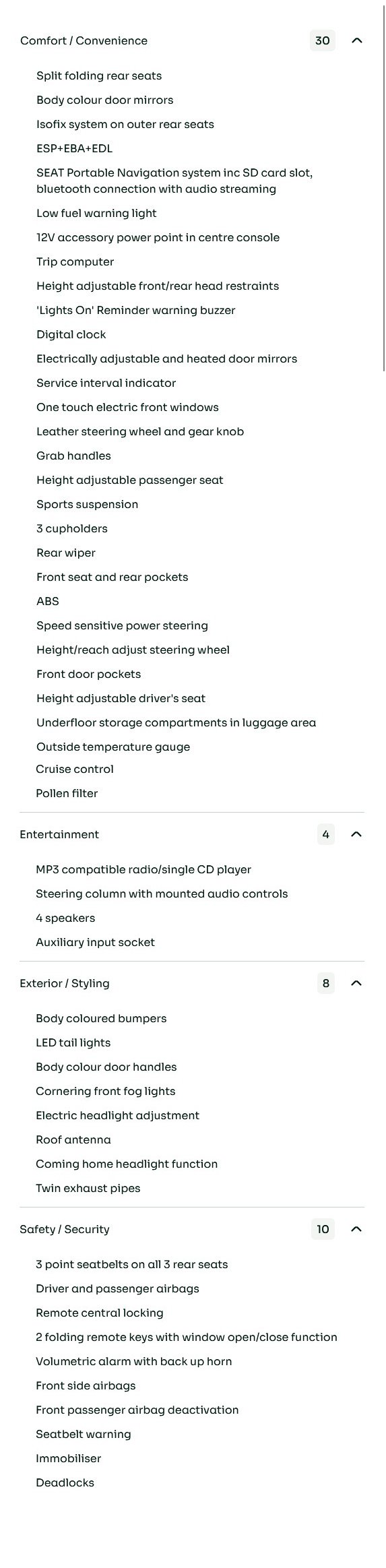 vehicle equipment