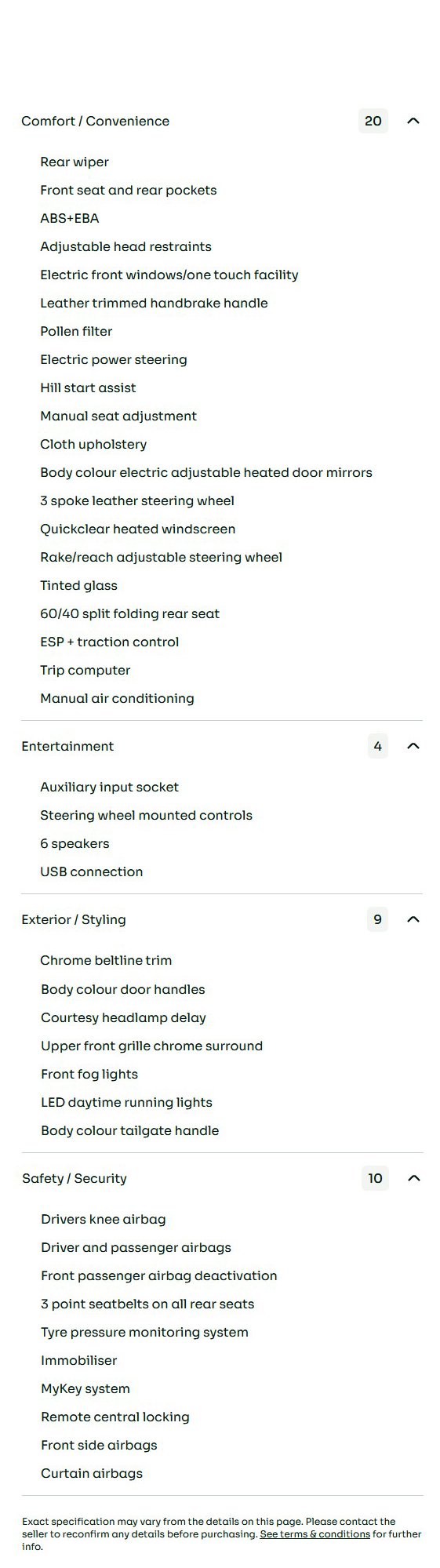 vehicle equipment