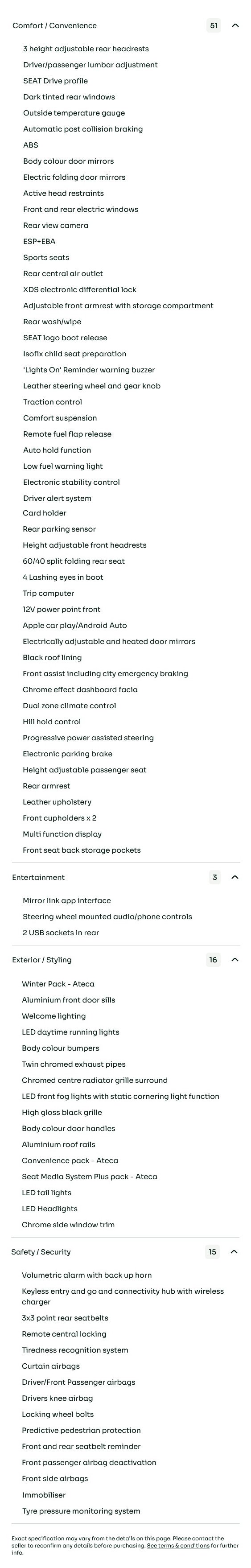 vehicle equipment