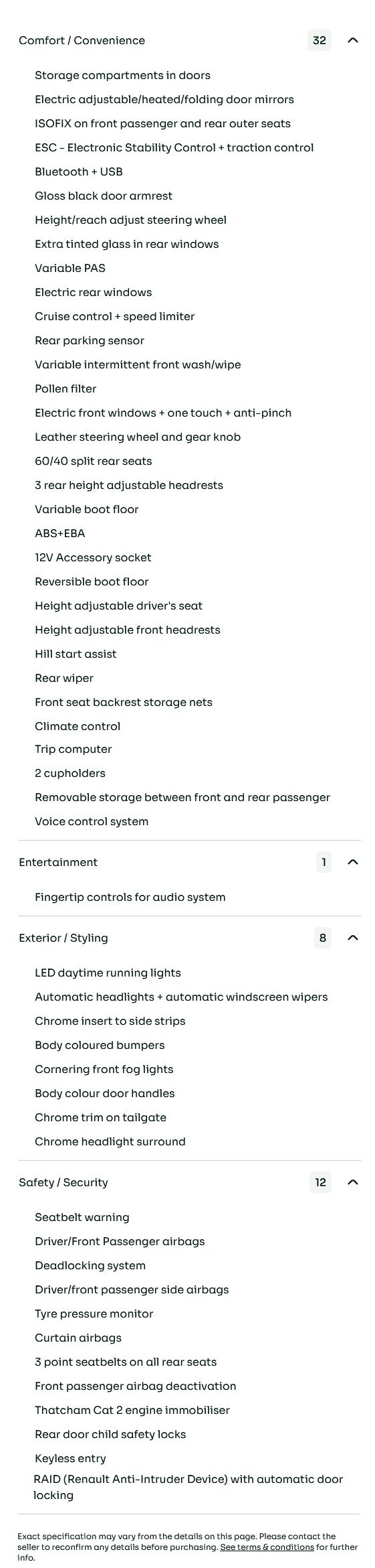 vehicle equipment